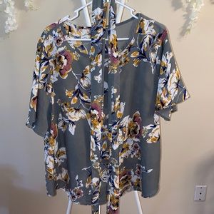 Shein floral top